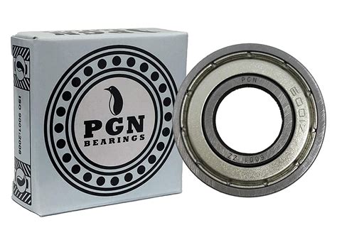 (10 Pack) PGN 6001-2RS Sealed Ball Bearing - C3-12x28x8 - Lubricated - Chrome Steel