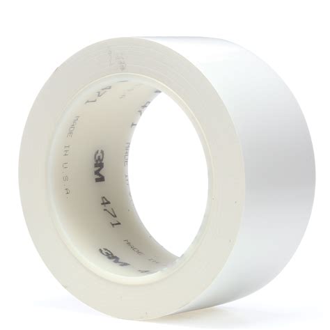 Promo 40% OFF 3M Vinyl Tape 471, 3 in x 36 yd, White, 1 Roll, Paint Alternative for Floor Marking, Social Distancing, Color Coding, Safety Marking