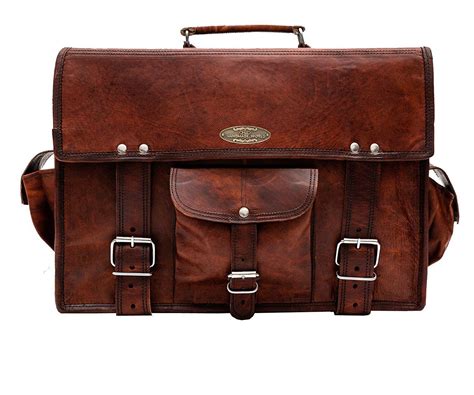 Top Brands AryanExports Vintage Briefcase 16 Inch Handmade Leather Briefcase Laptop Messenger Bag Best Computer Satchel Handmade Bags For Men