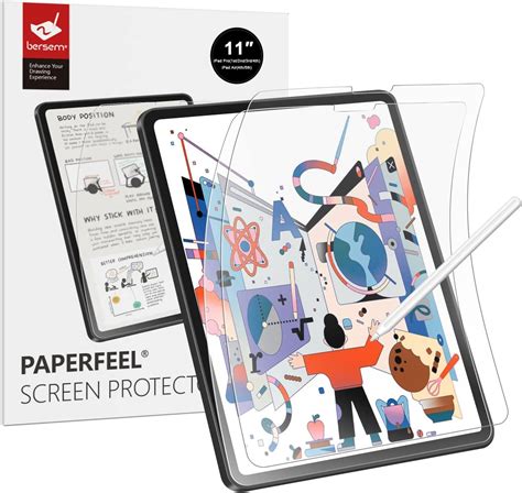 BERSEM Privacy Screen Protector Compatible with iPad Pro 12.9 inch (2021/2020/2018), Anti Glare Anti Spy Screen Protector,Matte Film Landscape Privacy Compatible with Pen Easy Installation Kit