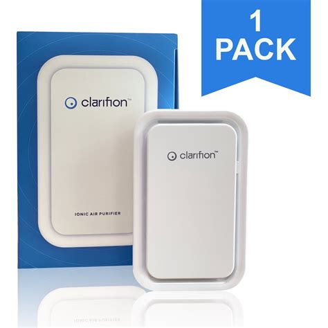 Clarifion - Negative Ion Generator with Highest Output (6 Pack) Filterless Mobile Ionizer Travel Air Purifier, Plug in, Eliminates: Pollutants, Allergens, Germs, Smoke, Bacteria, Pet Dander & More