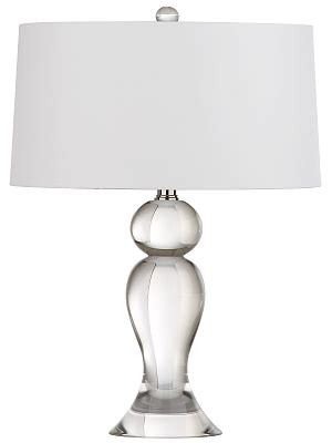 Decorator's Lighting 15447 Shapely Crystal Table Lamp, 24" H