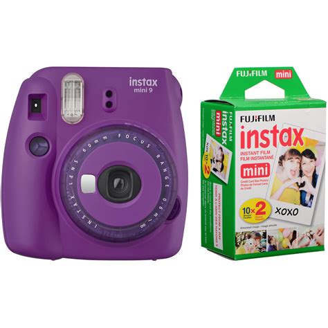 Fujifilm Instax Mini 9 Instant Camera Compatible Carrying Case + Fuji Instax Film 40 Shots + Magnetic Acrylic Frame + Album, Frames, Filter Set & Selfie Lens 90 PC Design Kit (Lime)