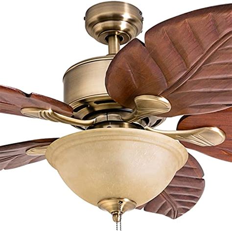Product Deal Honeywell Ceiling Fans 50504-01 Royal Palm Ceiling Fan, 52", Aged Brass