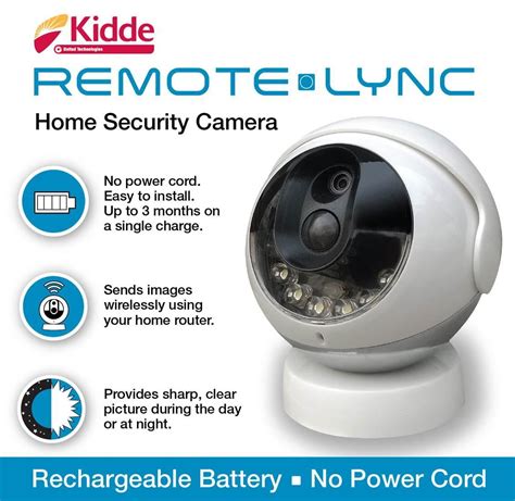Black Friday - 80% OFF Kidde RemoteLync Cordless Wireless Security Camera, White