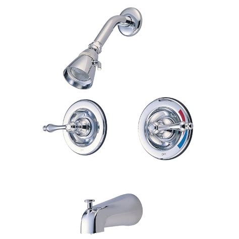 Exclusive Special Kingston Brass KB661AL Vintage Tub and Shower Faucet, 5-Inch Spout Reach, Polished Chrome