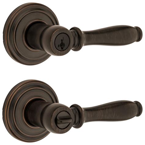 Kwikset 740ADL-11PS Ashfield Entry Door Lock Smart Key Venetian Bronze Finish
