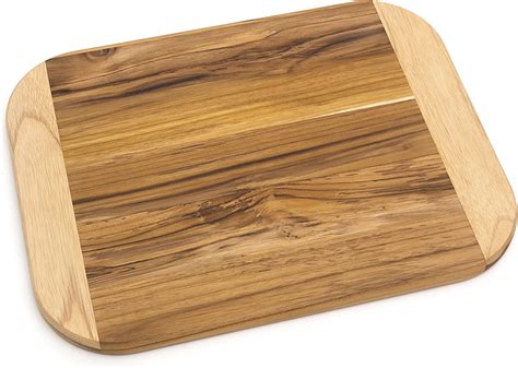 Super Big Clearance! Lipper International Two-Tone Teak Wood Cutting Board, Large, 15-3/4" x 11-3/4" x 3/4"