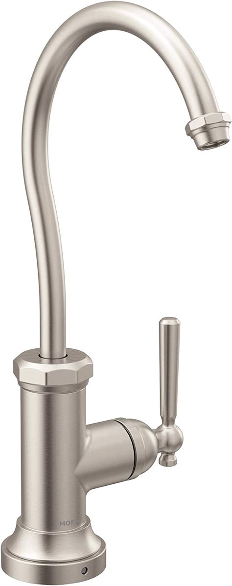 Moen S5540SRS Paterson Sip Industrial Cold Water Kitchen Beverage Faucet with Optional Filtration System, Spot Resist Stainless