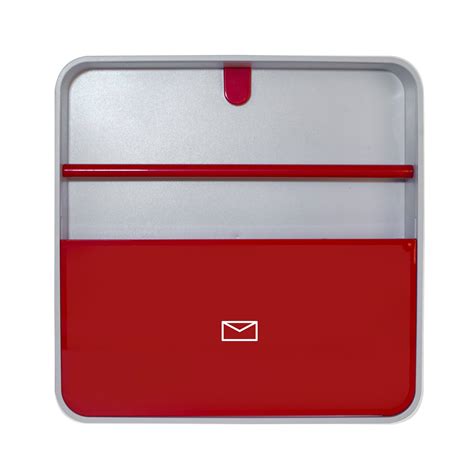 Paperflow MultiBox Mail Box, 12.6 x 12.6 x 2 Inches, Red (MTBDH.18)