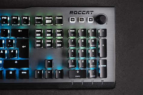 Super Sale 🛒 ROCCAT Vulcan 120 AIMO Mechanical PC Gaming Keyboard Tactile Titan Switch, Full Size with Per Key AIMO RGB Lighting, Anodized Aluminum Top Plate and Detachable Palm/Wrist Rest, Gunmetal Gray/Black