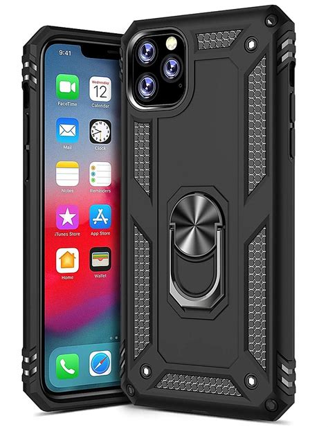 SaharaCase iPhone 11 Pro Max Case, 6.5 Transparent Protective Kit Bundle + [ZeroDamage Tempered Glass Screen Protector] Rugged Protection Anti-Slip Grip Shockproof Bumper Anti-Scratch Back - Clear