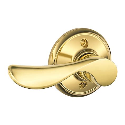 Best Cyber Deals 🔥 Schlage Champagne Privacy Lever, Andover Rose, Bright Brass - FA40CHP605/F40CHP605AND