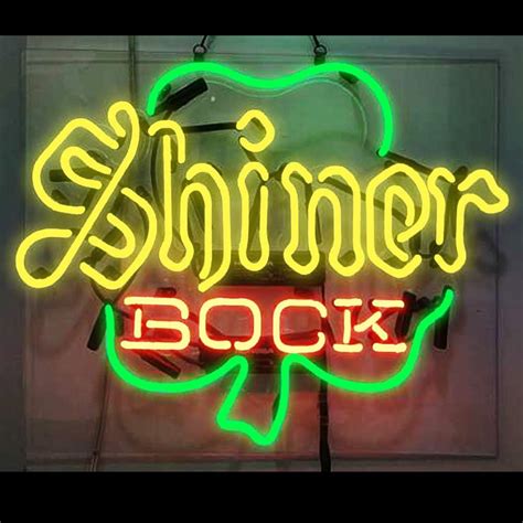 Shiner Bock Neon Sign Beer Bar Pub Store Party Room Wall Windows Display Neon Light 19x15