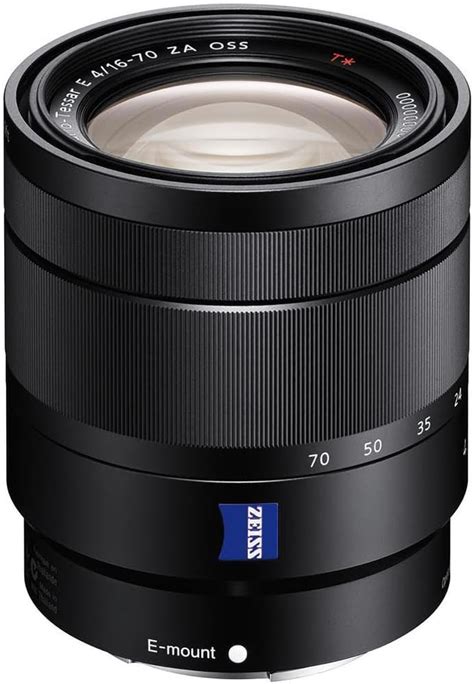 Sony SEL1670Z E Mount - APS-C Vario T 16-70 mm F4.0 Zeiss Zoom Lens - Black