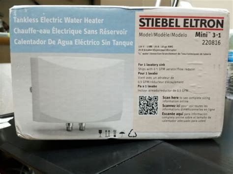 Stiebel Eltron 220816 Mini 3 Tankless Water Heater, White