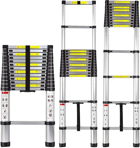 Get Special Price Telescoping Ladder 13.5FT - ARCHOM Telescopic Ladder Sliding Retraction Multi-Purpose Aluminum Extension Ladder with EN131 Certified