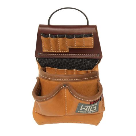Weaver Tool Gear Super Trimmer Tool Belt - Heavy-Duty, Durable, and Construction Grade - Designed for Trimmers by Trimmers - Made in the USA for Lasting Quality (Large/Extra Large, Brown Leather)