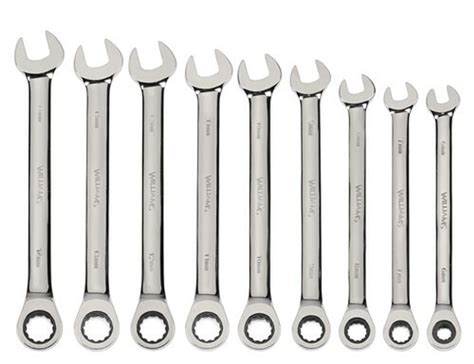 Williams MWS-1123NRC Combo Ratcheting Wrench Set, 6mm - 14 mm, 9-Piece