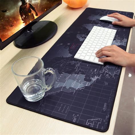 iLeadon Large Gaming Mouse Pad, Non-Slip Rubber Base Computer Mouse Pad Premium-Textured & Waterproof Mouse Pad for Desk, 35.1 x 15.75-inch 2.5mm Thick, Peony Flower